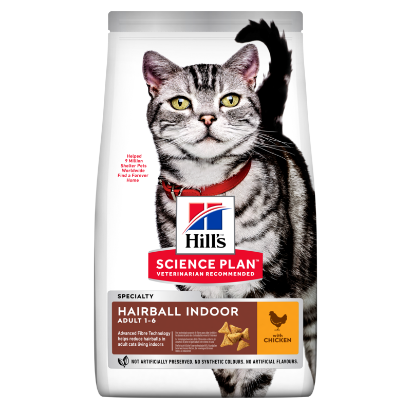 SP Feline HB&Indoor Chicken sausas maistas katėms 1.5 kg