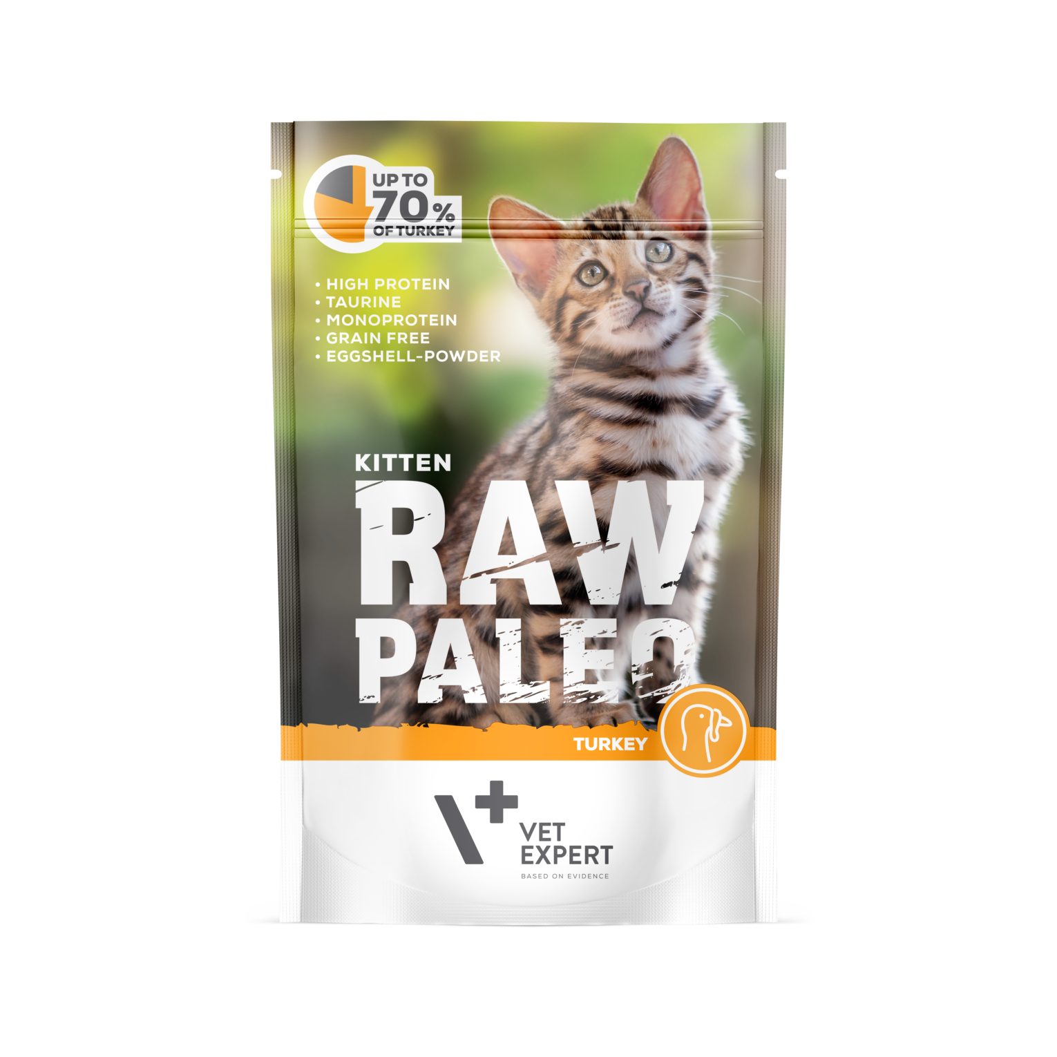 Raw Paleo Kitten guliašas kačiukams su kalakutiena 12x100g