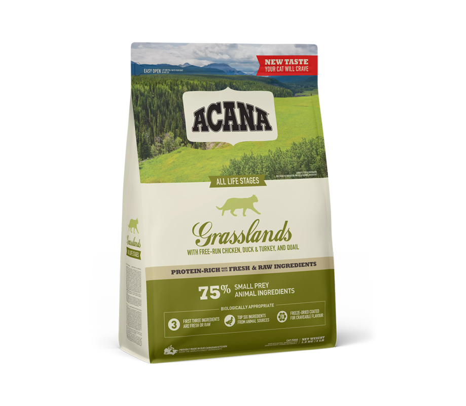 Acana Grasslands Cat sausas maistas katėms 1.8 kg