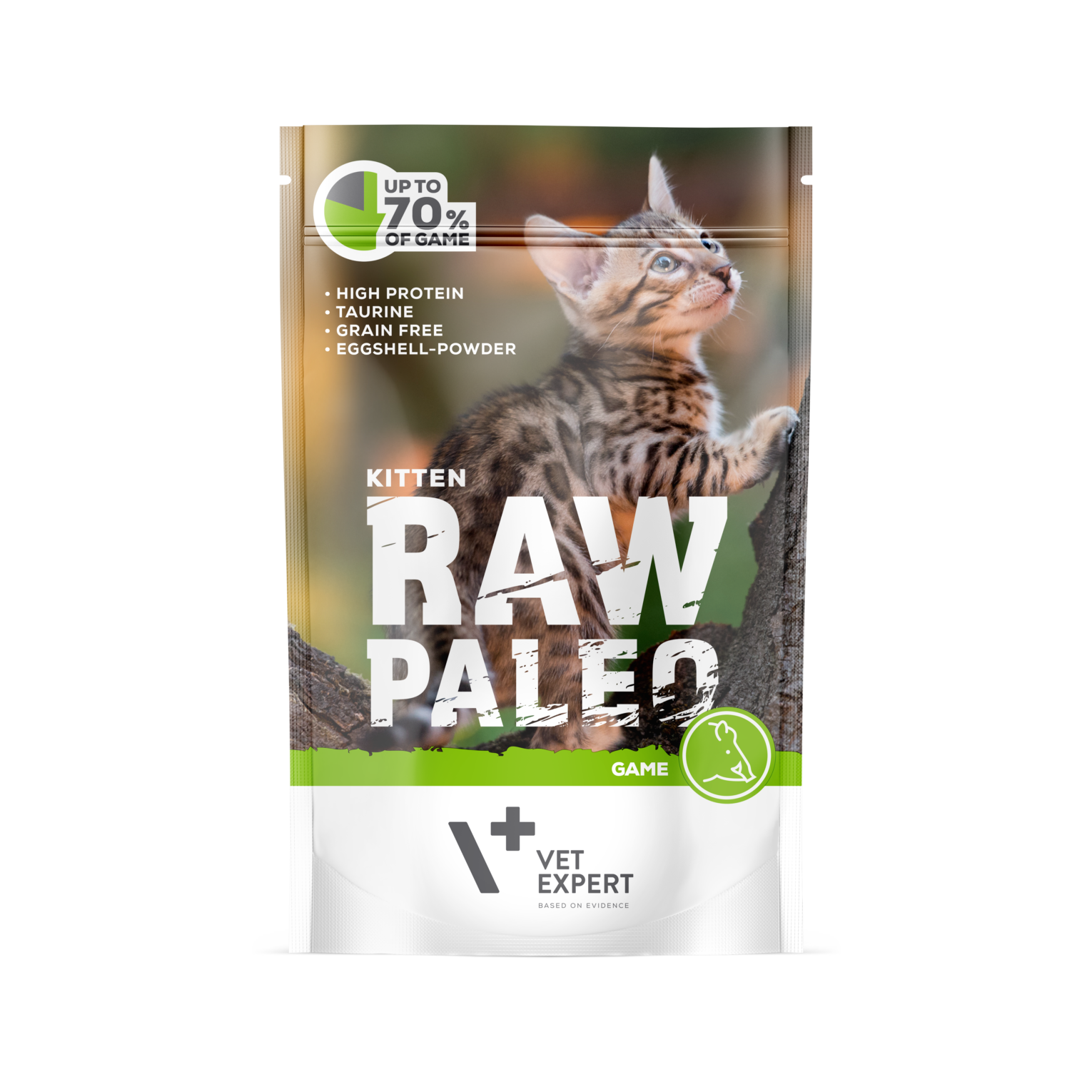 Raw Paleo Kitten guliašas kačiukams su žvėriena 12x100g