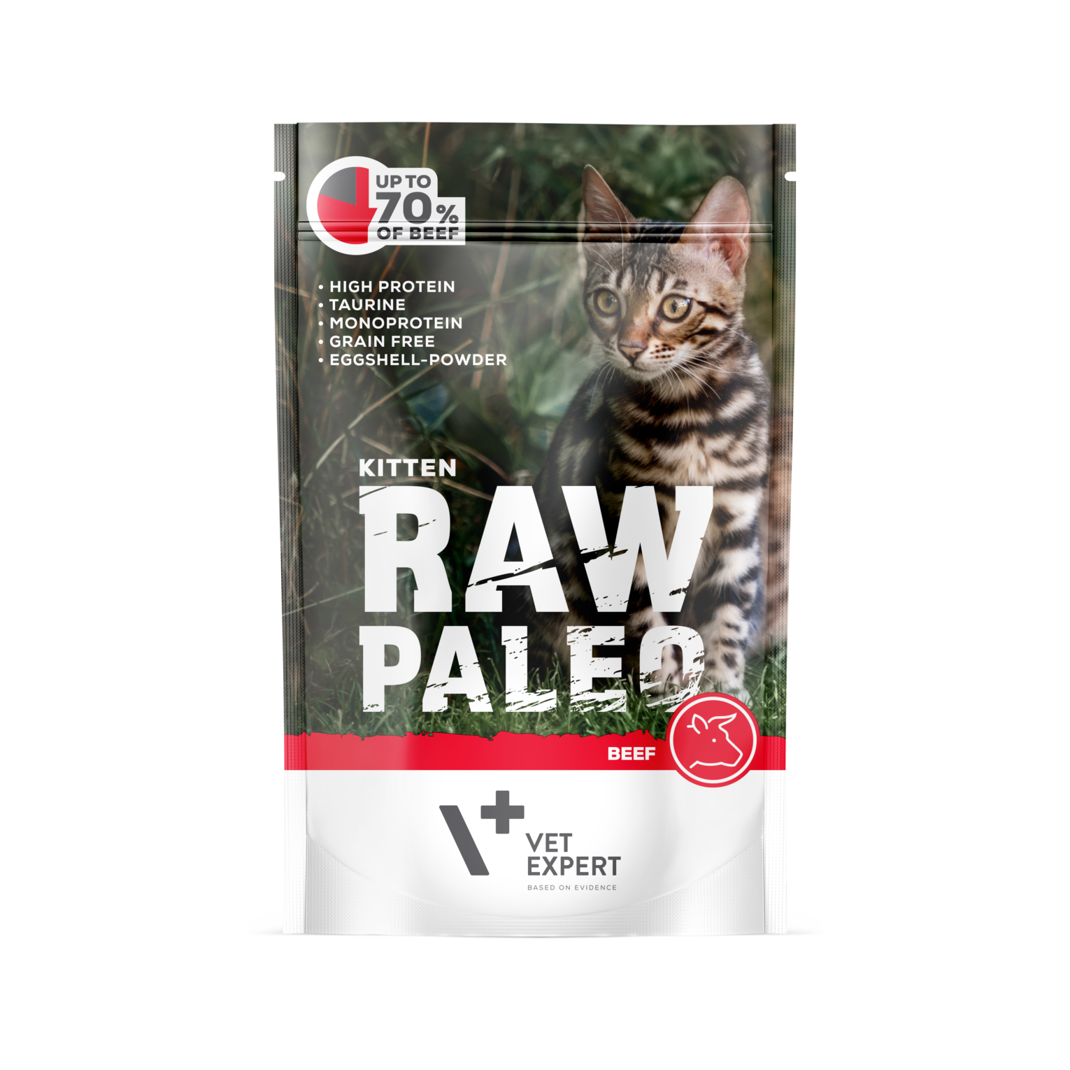 Raw Paleo Kitten guliašas kačiukams su jautiena 12x100 g