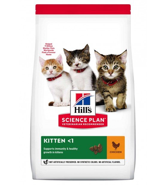 Hill's Science Plan Kitten Sausas Maistas Kačiukams Su Vištiena 3 kg
