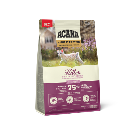 Acana Highest Protein Kitten sausas maistas kačiukams 1.8kg