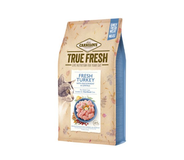 Carnilove True Fresh Cat Turkey sausas maistas katėms su kalakutiena 1.8 kg