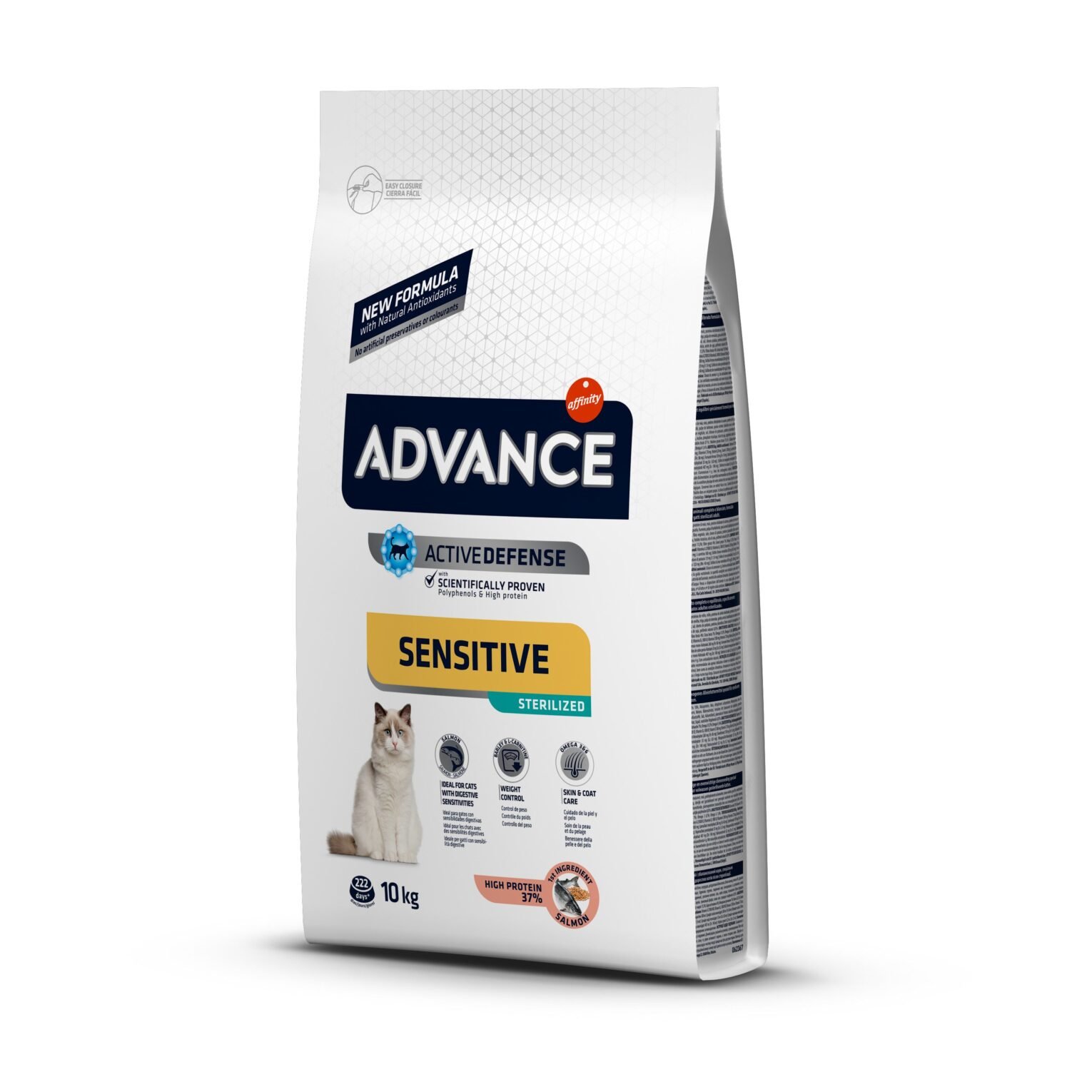 Advance Sterilized Sensitive su lašiša sausas maistas katėms 1.5 kg