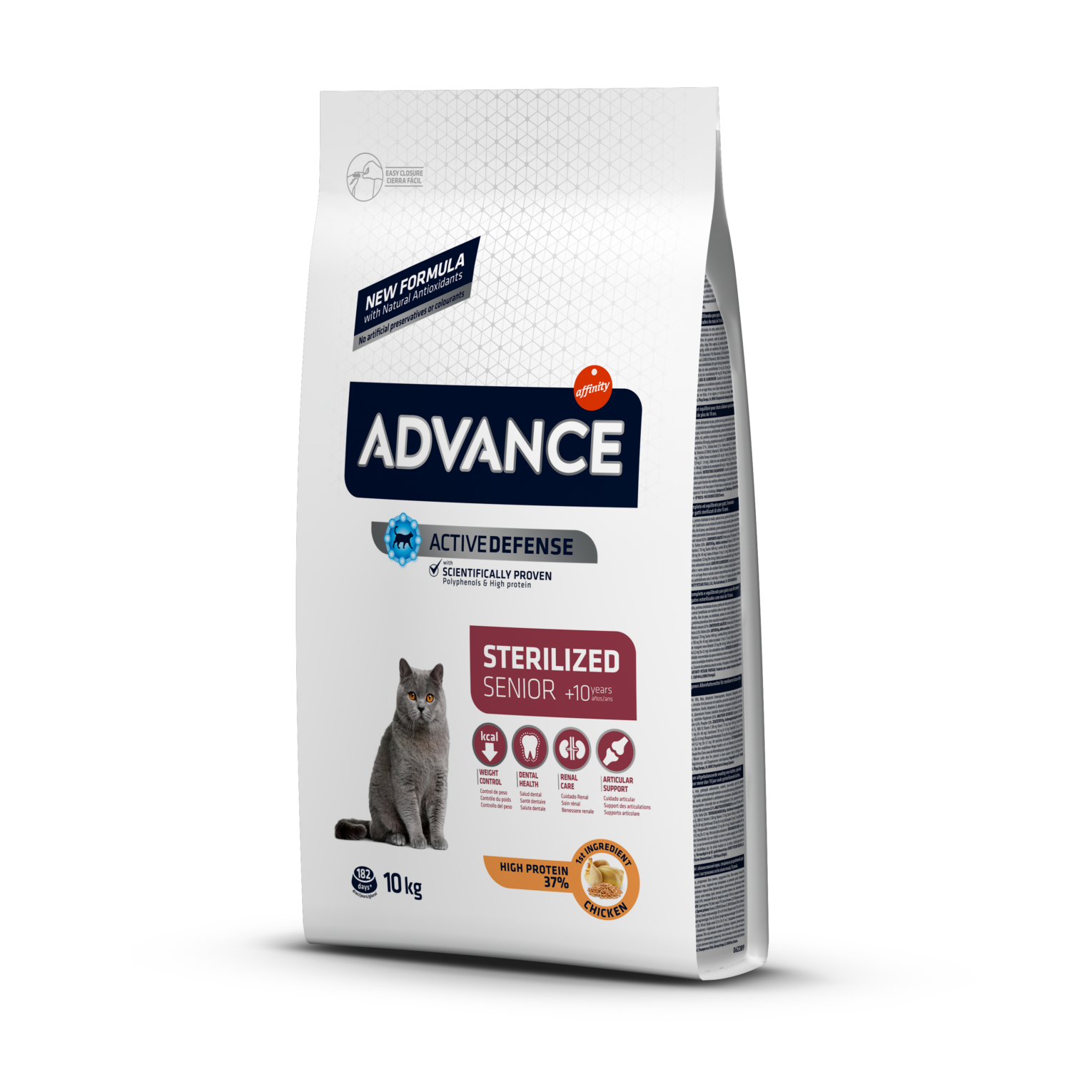 Advance Sterilized Senior sausas maistas katėms 1.5 kg