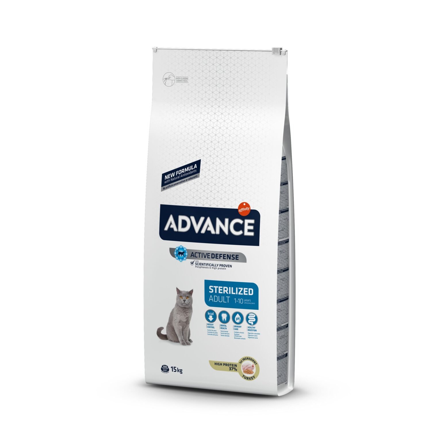 Advance Adult Sterilized su kalakutiena sausas maistas katėms 1.5 kg
