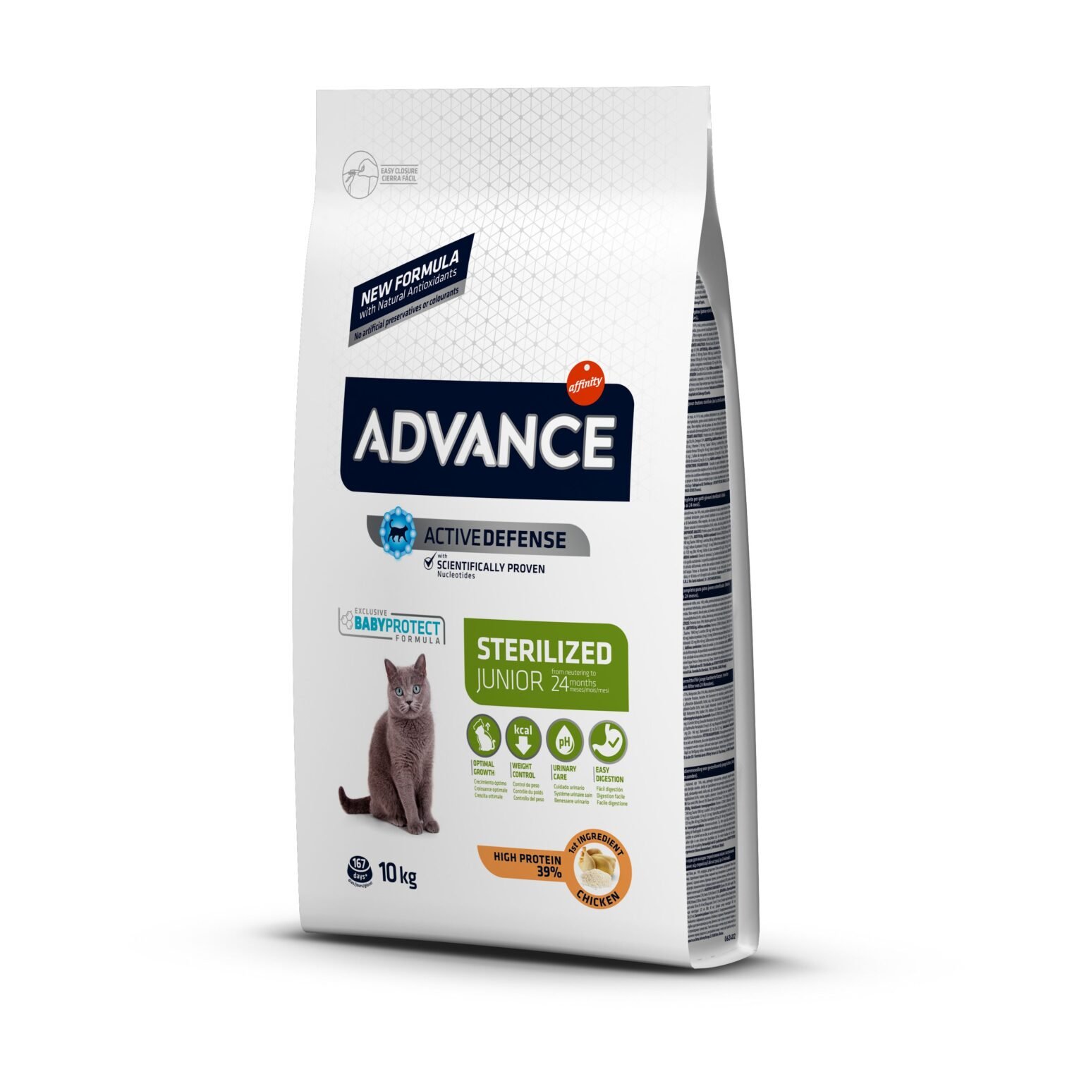 Advance Junior sterilized su vištiena sausas maistas katėms 1.5 kg