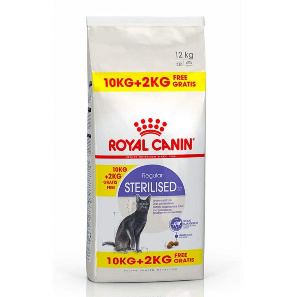 Royal Canin Sterilised sausas maistas sterilizuotoms katėms 10kg +2kg nemokamai