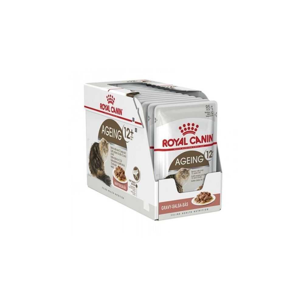 Royal Canin Ageing Cat 12+ Gravy konservai senyvo amžiaus katėms padaže 0.85g x 12vnt.