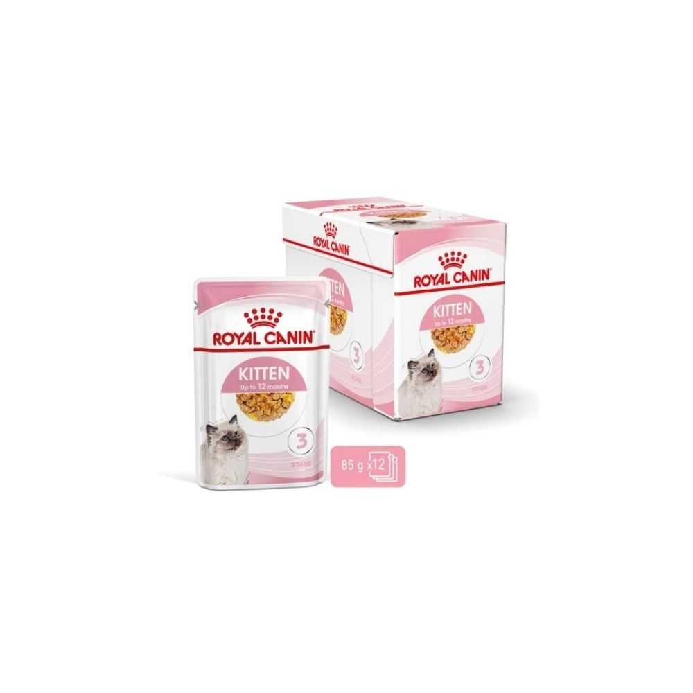 Royal Canin Kitten Jelly konservai kačiukams, drebučiuose, 85g x 12 vnt.