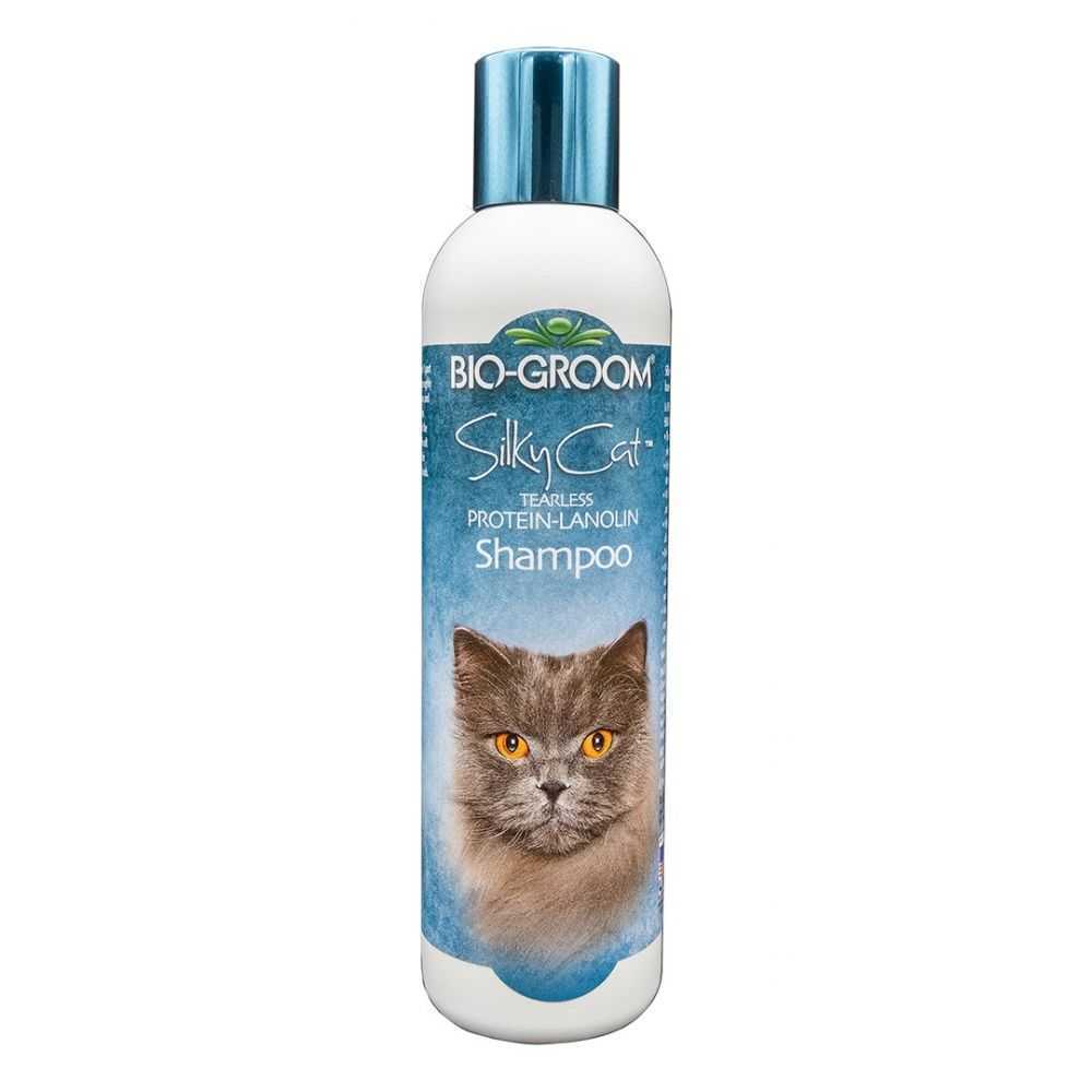 Bio-Groom Silky Cat - nedirginantis akių, šampūnas katėms su lanolinu, 236ml