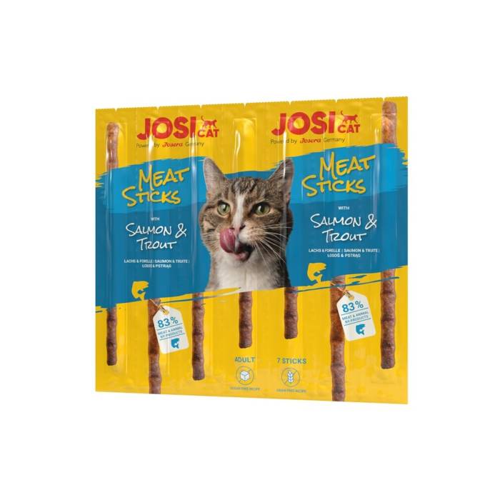 JosiCat Meat Sticks Salmon - Trout skanėstai katėms su lašiša ir upėtakiu, 35 g