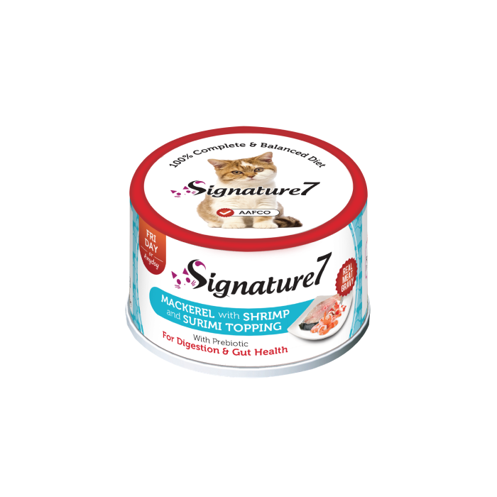 Signature 7 Mackerel with Shrimp - Surimi drėgnas maistas katėms, 70 g