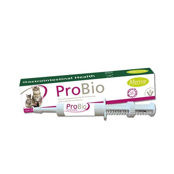 Meruve Pro-Bio probiotinė pasta virškinimui katėms ir kačiukams, 15 ml