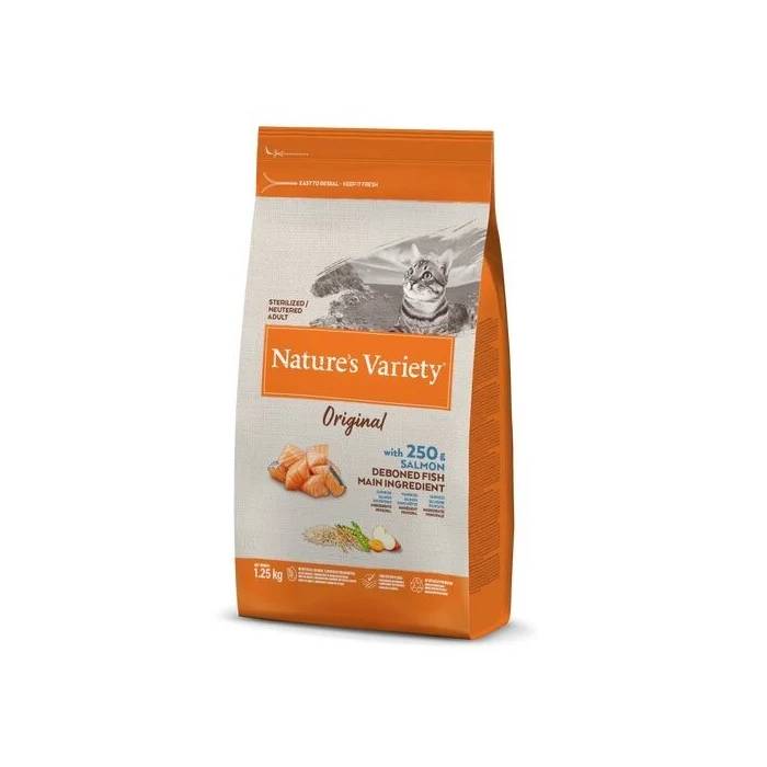 Nature's Variety Selected Sterilized Norwegian Salmon begrūdis, sausas maistas sterilizuotoms katėms, 1,25 Kg