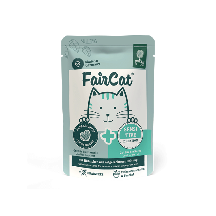 Green Petfood Fair Cat Sensitive konservuotas maistas katėms, 85 g