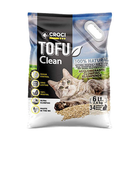 Croci Tofu Clean ekologiškas kraikas katėms, 6l
