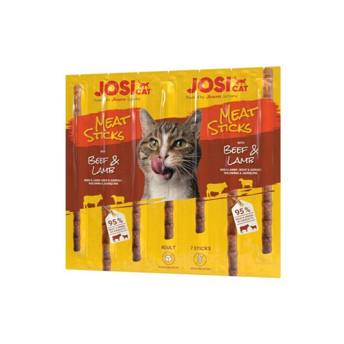 JosiCat Meat Sticks Beef - Lamb skanėstai katėms su jautiena ir ėriena, 35 g