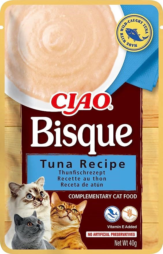 INABA Ciao Bisque Tuna - skanėstas katėms - 12x40g