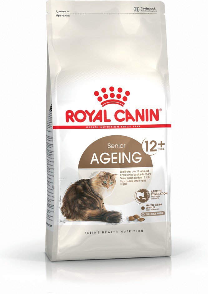 Sausas kačių maistas Royal Canin Senior Ageing 12+ Paukštiena, Daržovių 0,4kg