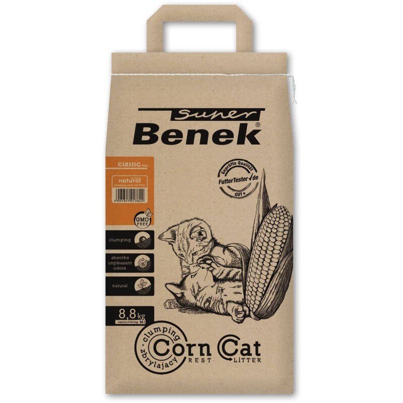 Certech Super Benek Corn Cat - Kukurūzų kraikas 14 l