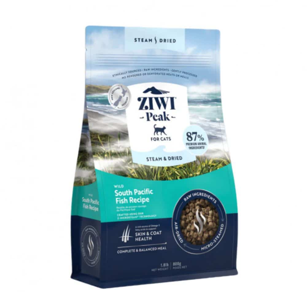 Ziwi Peak Steam&Dried Cat Wild South Pacific Fish sausas maistas katėms 800 g