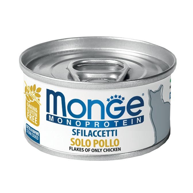 Monge Monoprotein - Cat Flakes tik vištiena 12x80g
