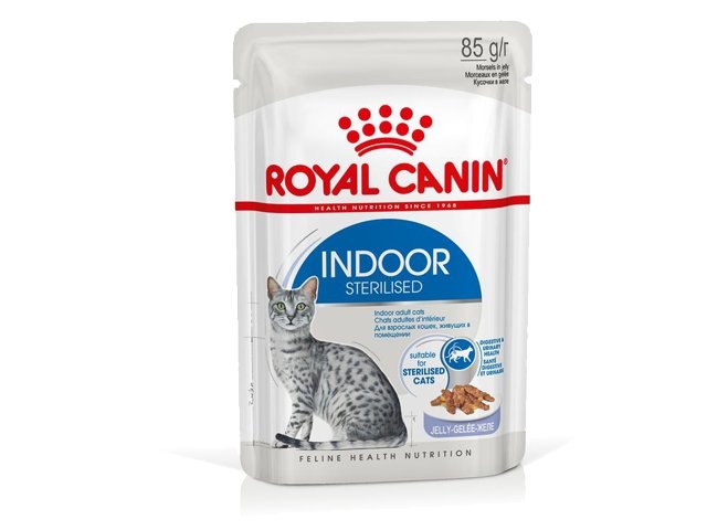 Royal Canin Indoor Sterilised Jelly konservai katėms 12x85g