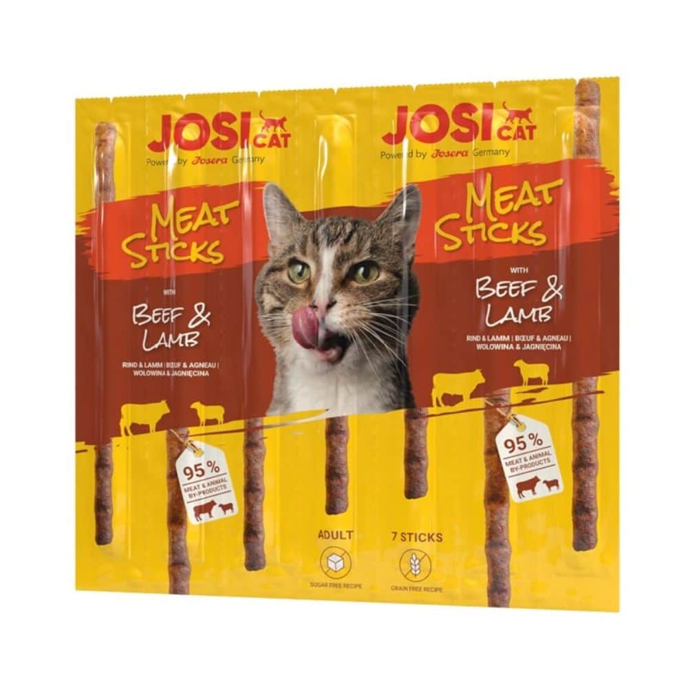 JosiCat Meat Sticks Beef&Lamb jautienos ir ėrienos lazdelės katėms 35g