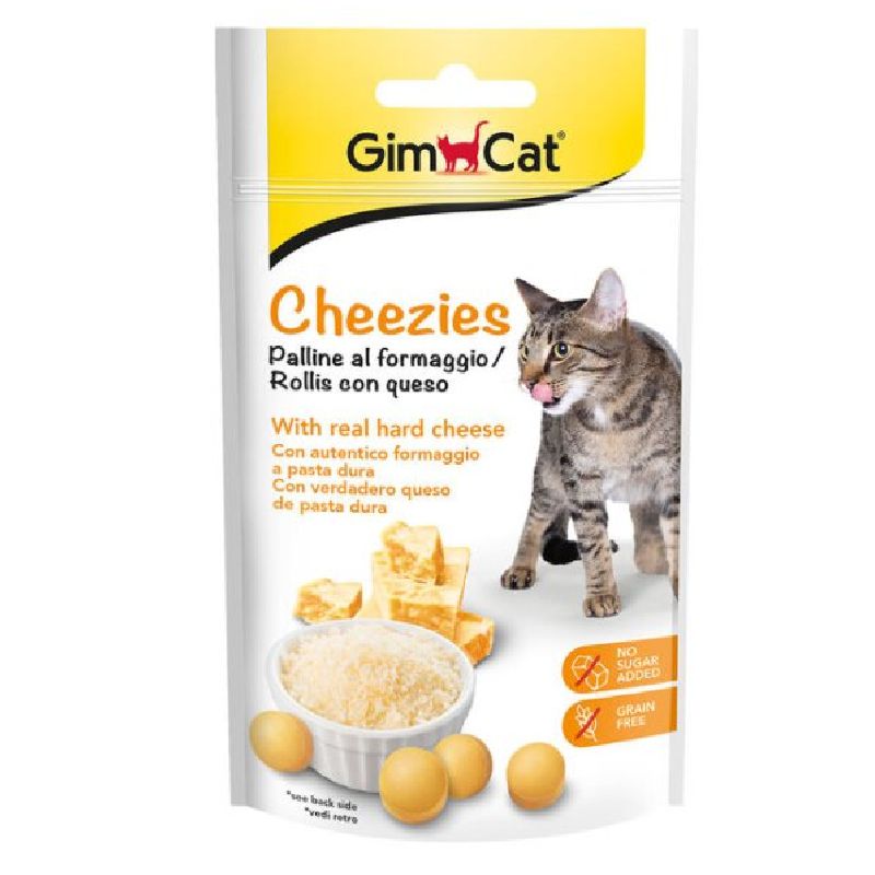 GimCat Cheezies skanėstai su sūriu katėms; 50g