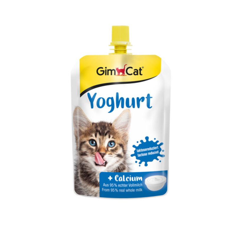 GimCat Yoghurt papildomas pašaras, skanėstas visų veislių katėms; 150g