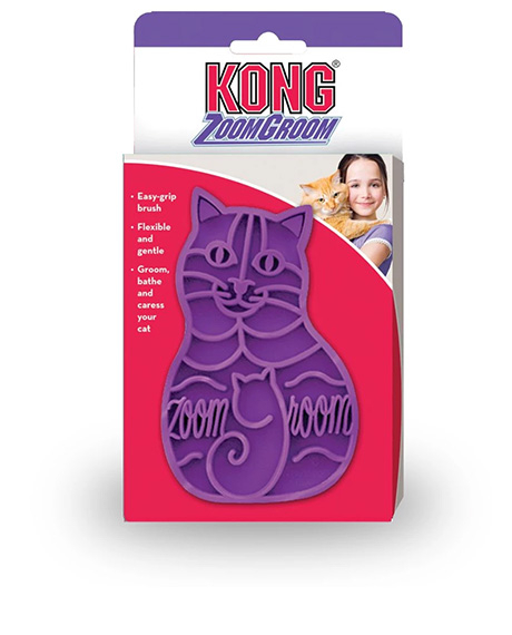KONG Cat ZoomGroom guminis šepetys katėms