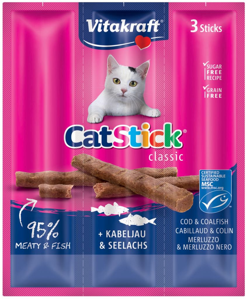 Cat-stick mini 3vnt kačių pagaliukai su menke ir tunu