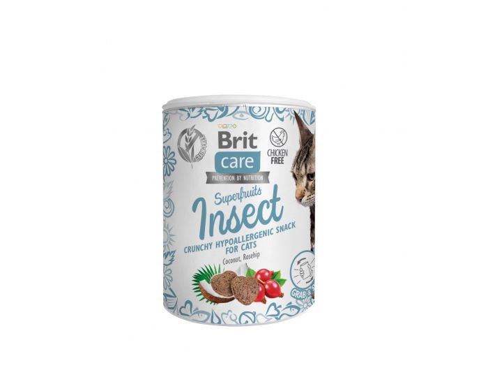 BRIT Care Cat Snack Superfruits Insect - skanėstas katėms - 100 g