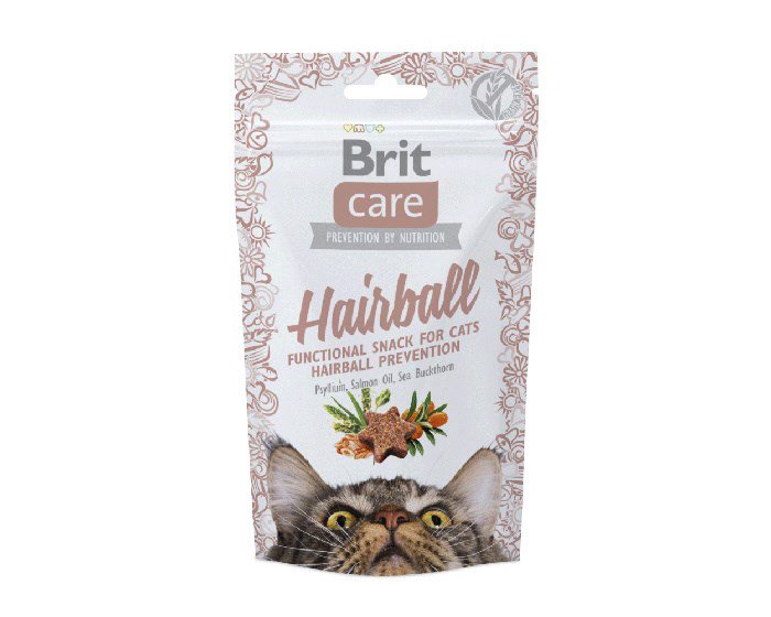 Skanėstas katėms BRIT Care Cat Snack Hairball-50g
