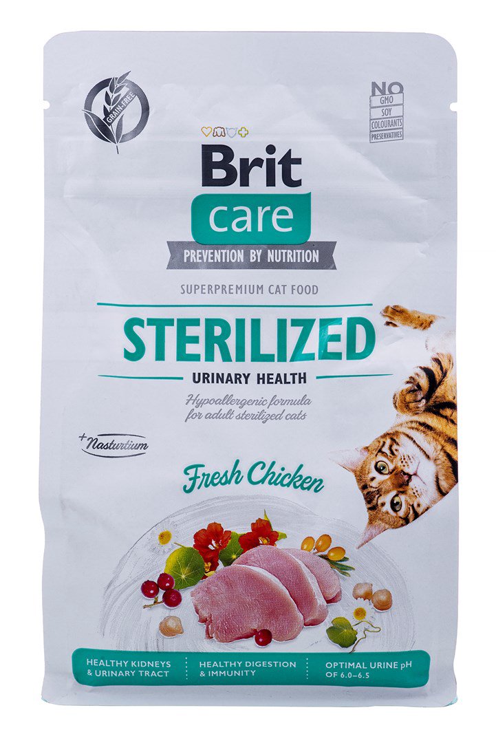 BRIT Care Grain-Free Sterilized Urinary - sausas kačių maistas - 400 g