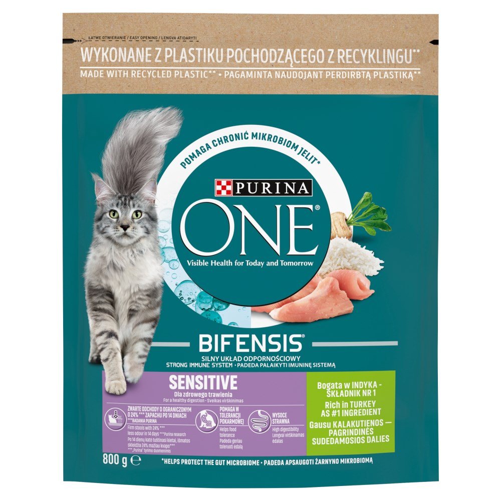 PURINA One Bifensis Adult Sensitive  - sausas kačių maistas - 800 g