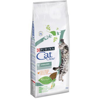 Purina CAT CHOW STERILISED sausas kačių maistas 1,5 kg Suaugusių Viščiukas