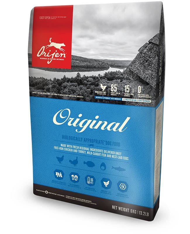 Orijen Original 6 kg Suaugusių Viščiukas, Žuvis, Kalakutiena