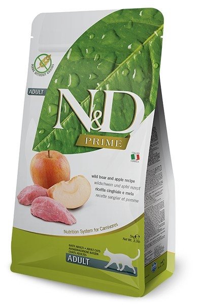 FARMINA N&D CAT  PRIME WILD BOAR & APPLE ADULT 5kg