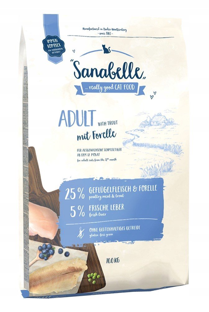 BOSCH Sanabelle Adult Trout - sausas kačių maistas - 10kg