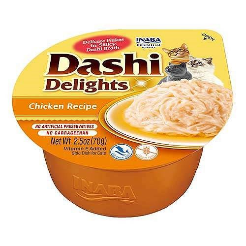 INABA Dashi Delights Chicken in broth - skanėstas katėms - 70g