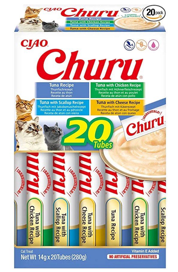 INABA Churu Variety box Tuna - skanėstas katėms - 20 x 14g