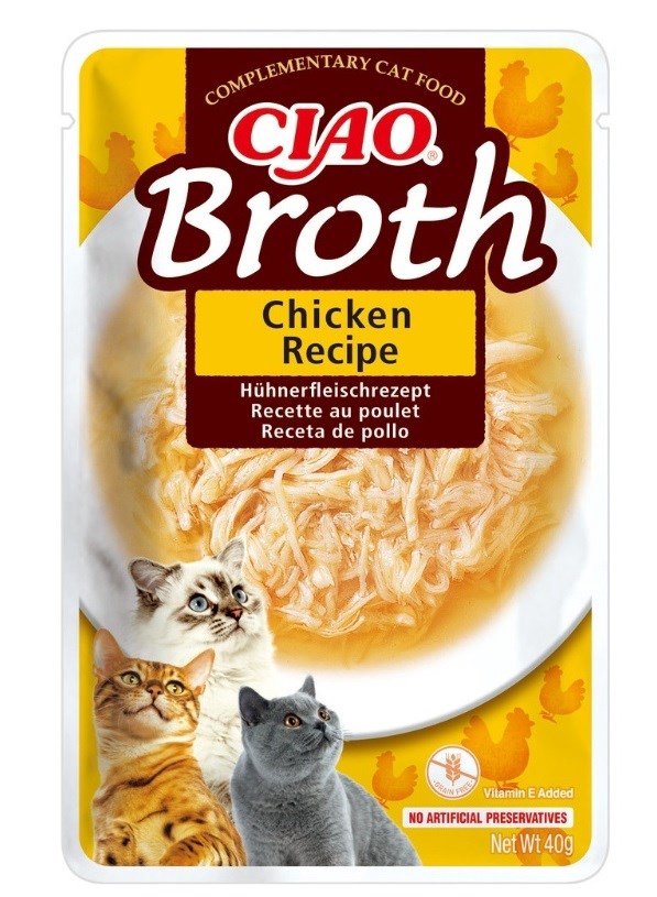 INABA Ciao Broth Chicken - skanėstas katėms - 12x40g