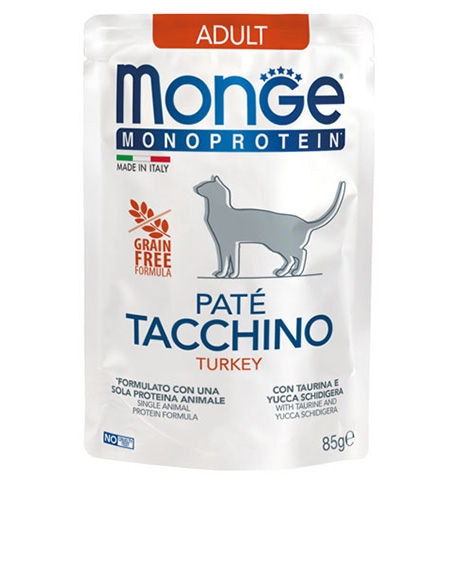 Monge Monoprotein konservai katėms su kalakutiena, 85 g