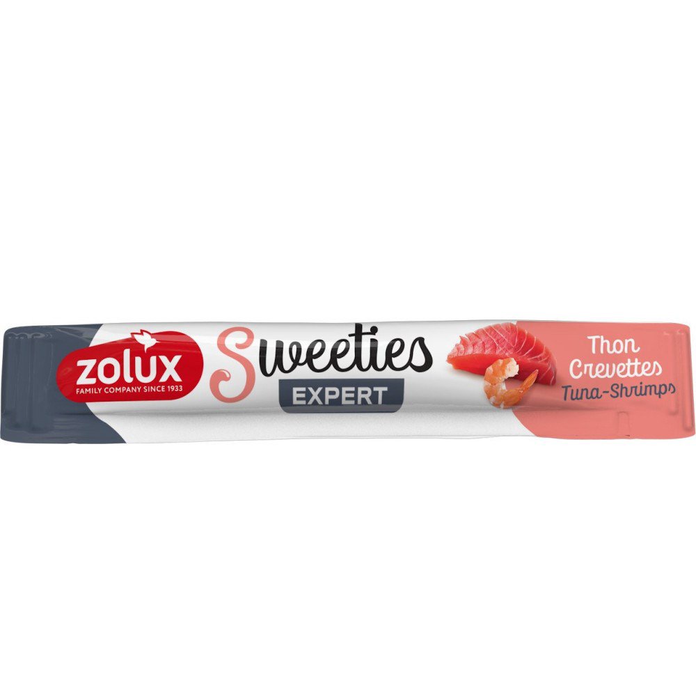 ZOLUX Sweeties tunas ir krevetės – skanėstas katėms – 14 g
