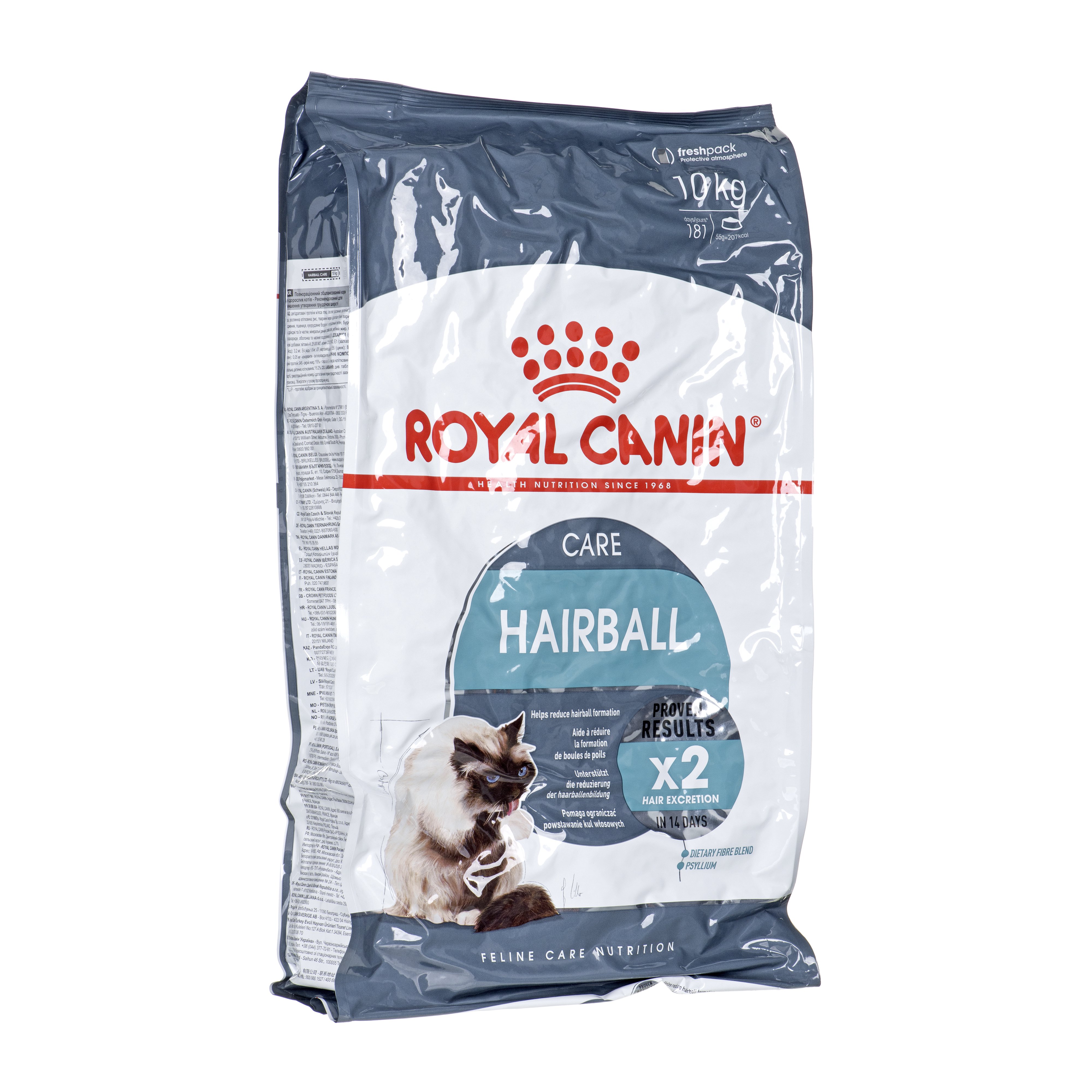 Royal Canin Hairball Care sausas kačių maistas 10 kg Suaugusių Kukurūzas, Paukštiena, Ryžiai