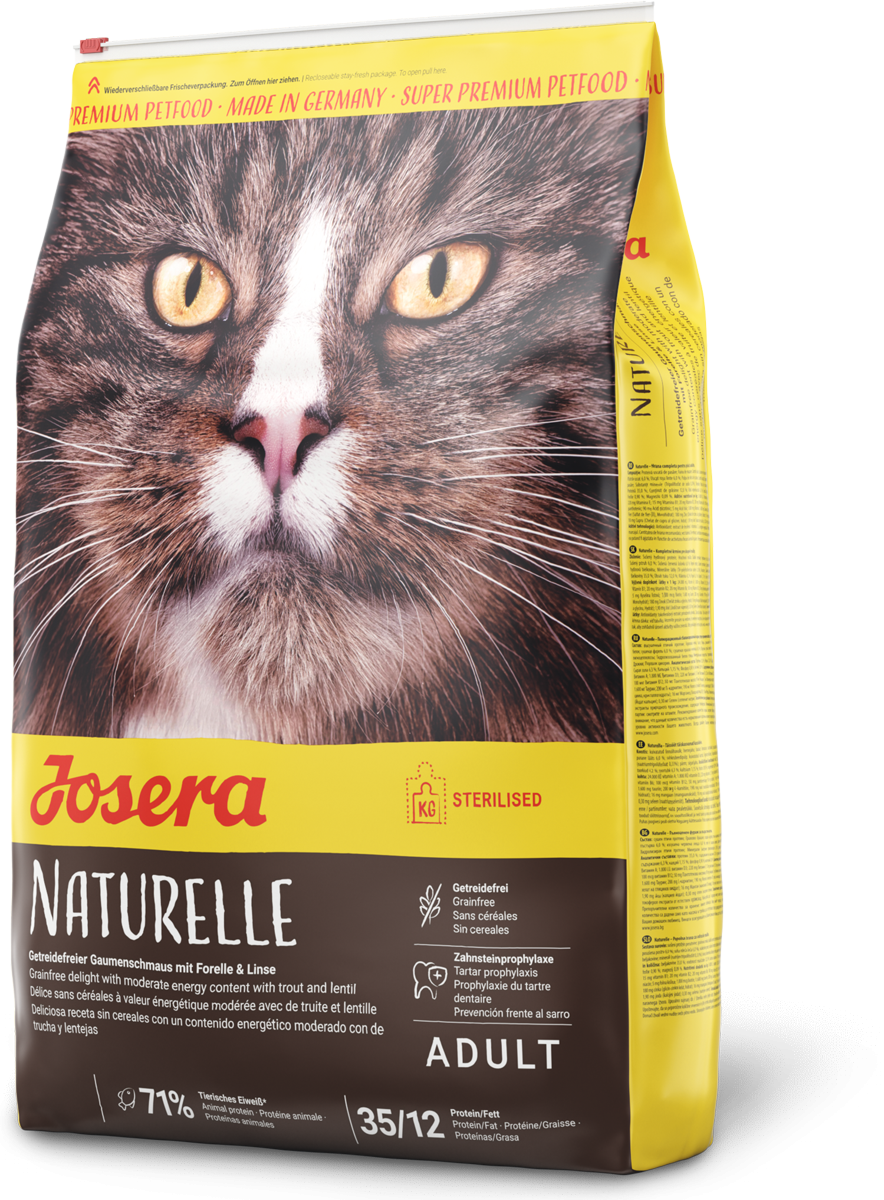 Josera Naturelle sausas maistas sterilizuotoms katėms, 2 kg