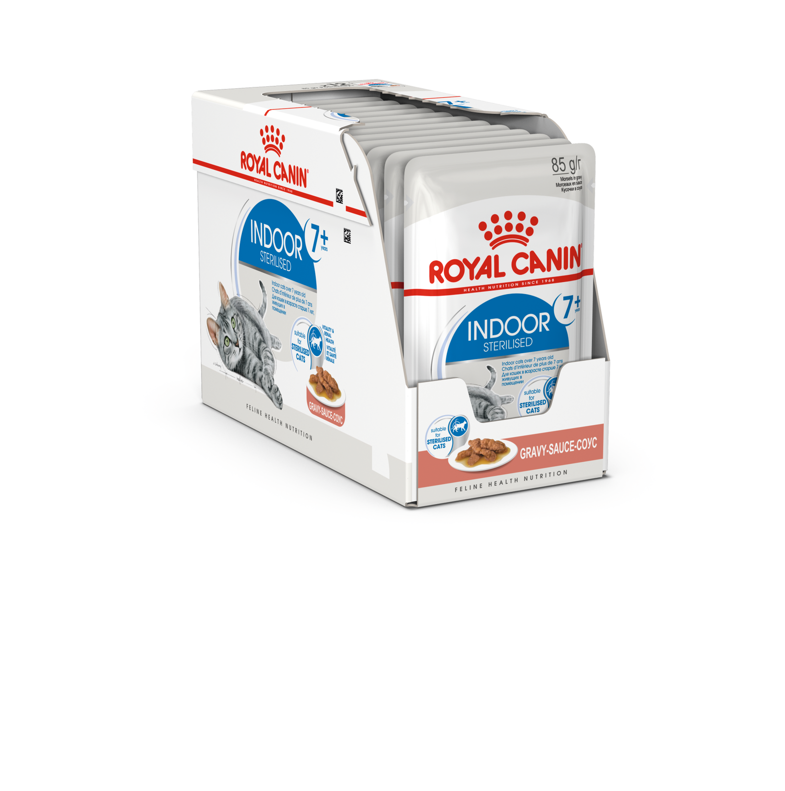 Royal Canin Indoor Sterilised Gravy konservai katėms : Pakuotė - 12 x 85 g